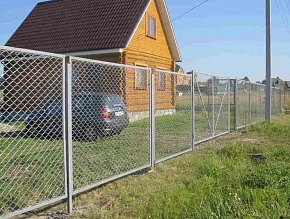 Забор из сетки для дачи серого цвета купить Москва